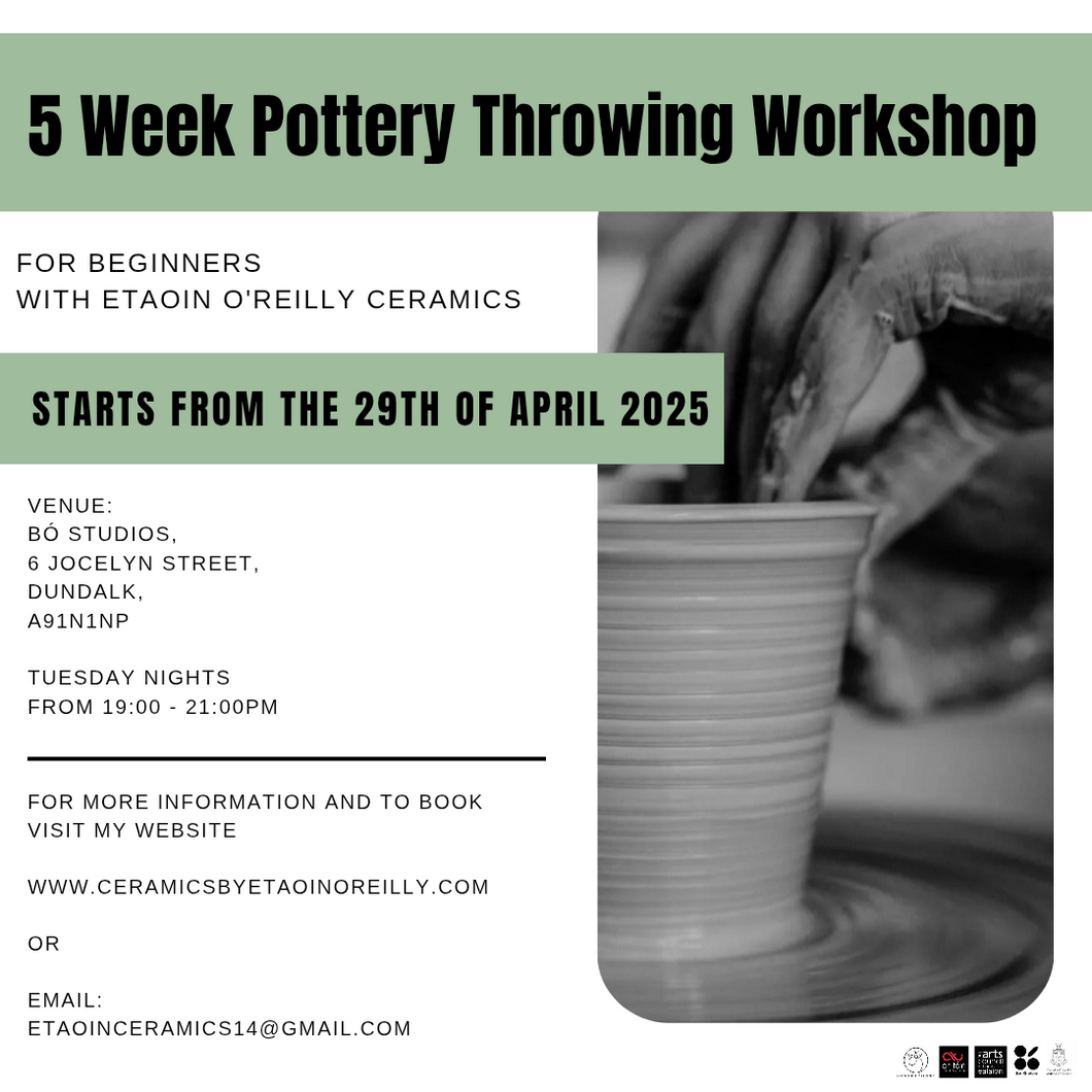 5 Week Pottery Throwing Workshop for Beginners Tuesday nights